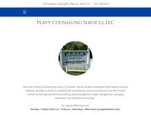 Tablet Screenshot of peavycounselingservices.com